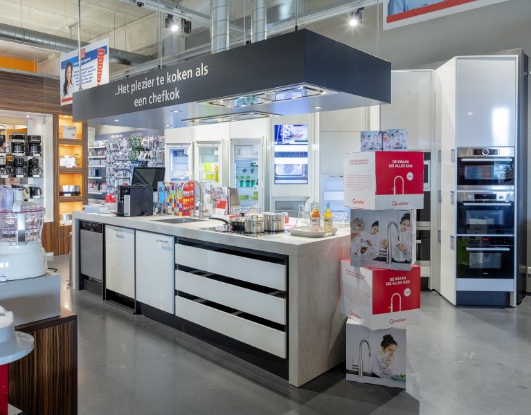Keuken- en inbouwapparatuur Showroom Koeleman Elektro Mijdrecht