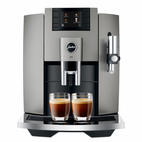 Jura E8 Dark Inox Koffiebonen machine
