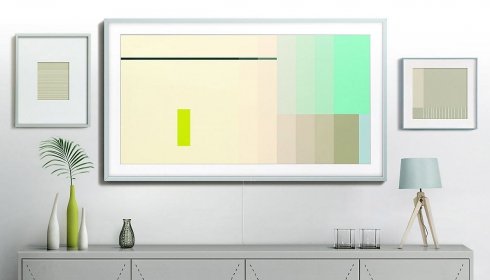 Samsung Frame TV. Kunst aan de Muur.